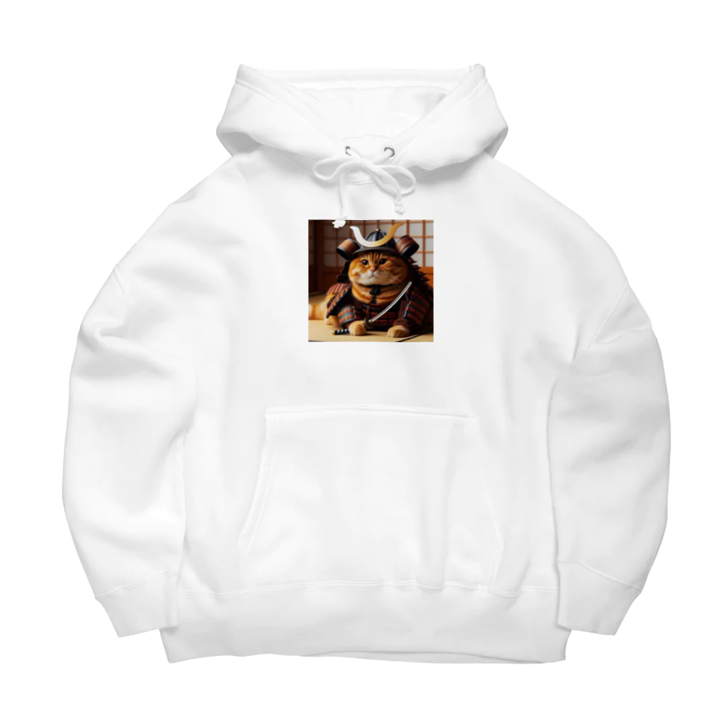 hypergoのねこねこ侍　SAMURAI cat Big Hoodie