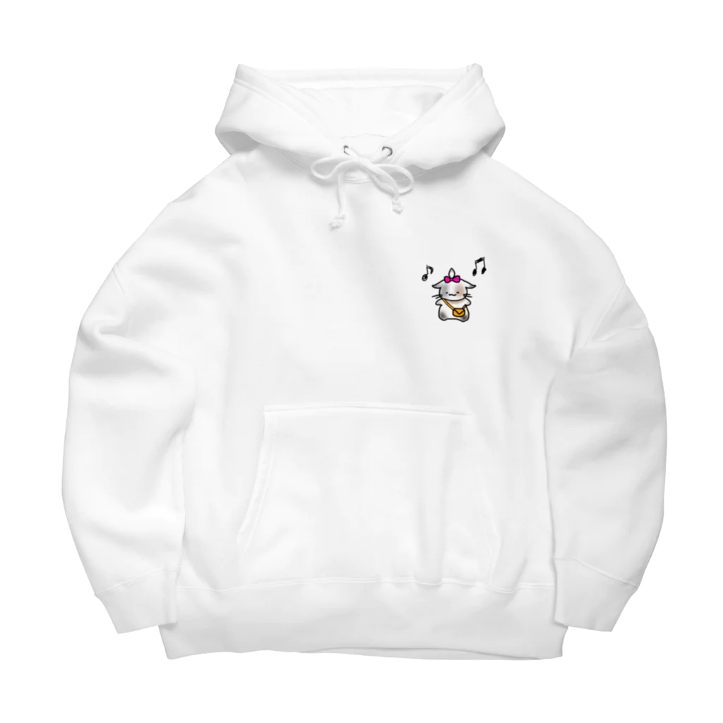 おもち屋さんのごきげんねこ Big Hoodie