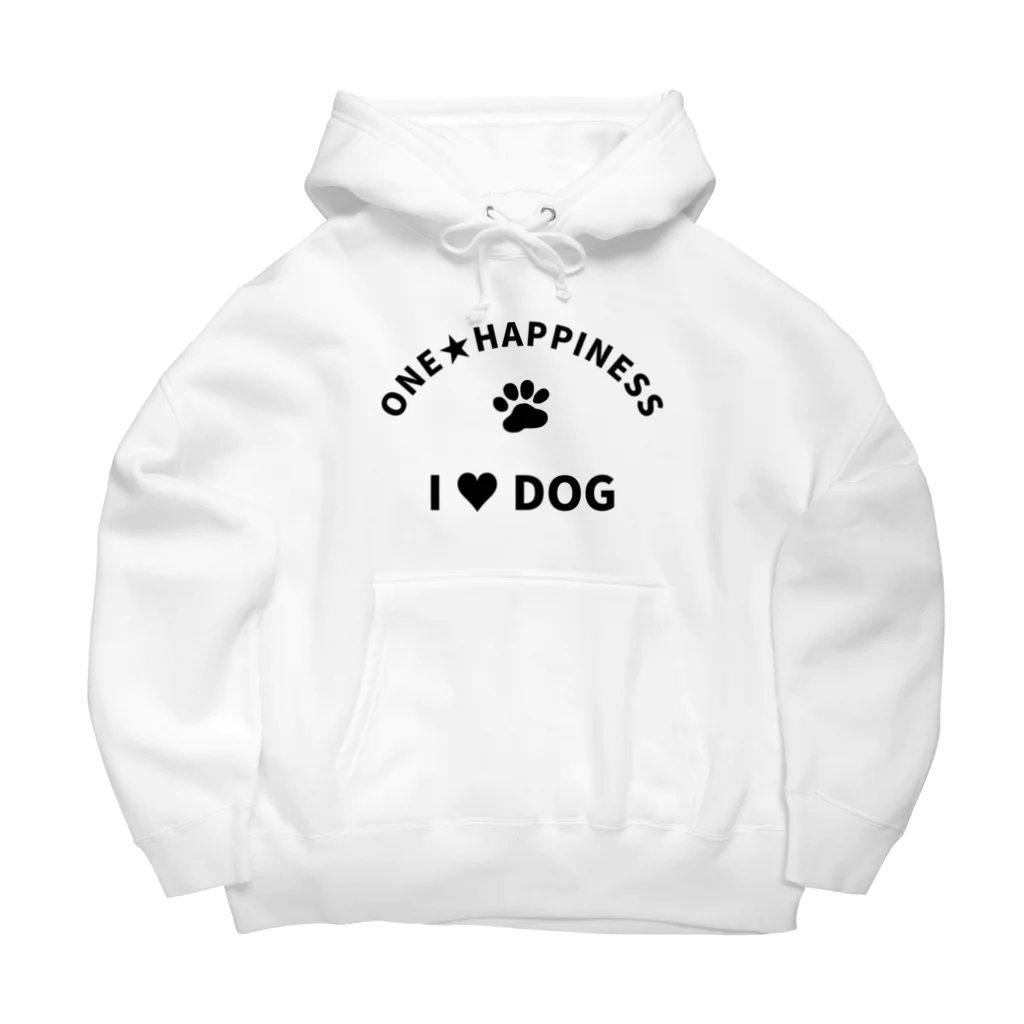 onehappinessのI LOVE DOG　ONEHAPPINESS ビッグシルエットパーカー