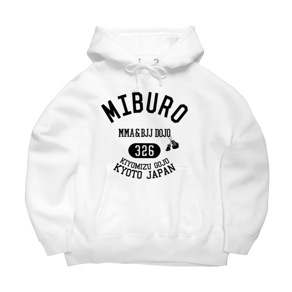 No.326のカレッジロゴ ブラック Big Hoodie