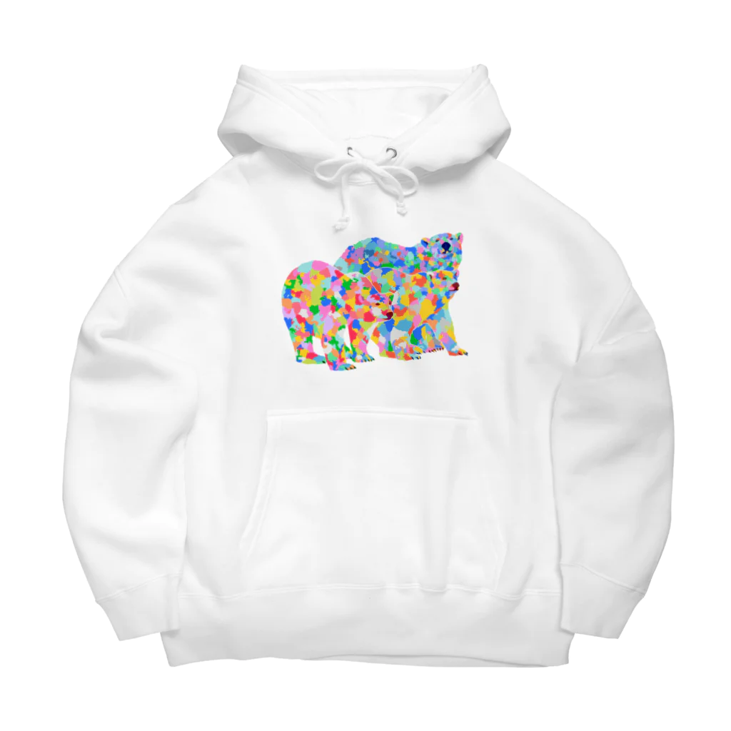 meiroのカラフルなシロクマ Big Hoodie