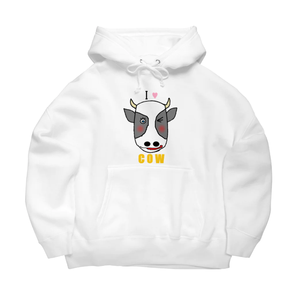 mou2ZOOのI♥COW Big Hoodie