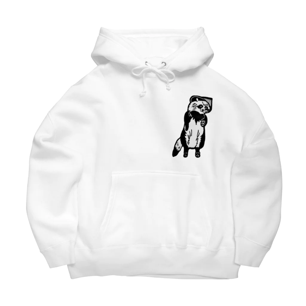 SHIROKOARAのそば屋タヌキくん Big Hoodie