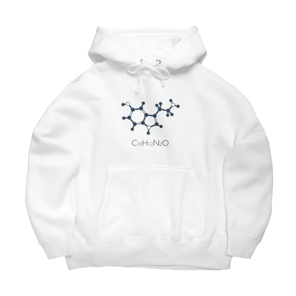 st_drop_laboratoryのセロトニンの化学構造式 C10H12N2O Big Hoodie