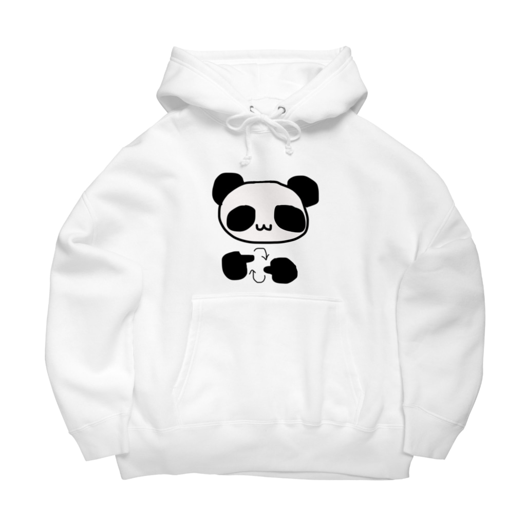 248-nijiya-の手話で「手話」を表現するパンダ Big Hoodie