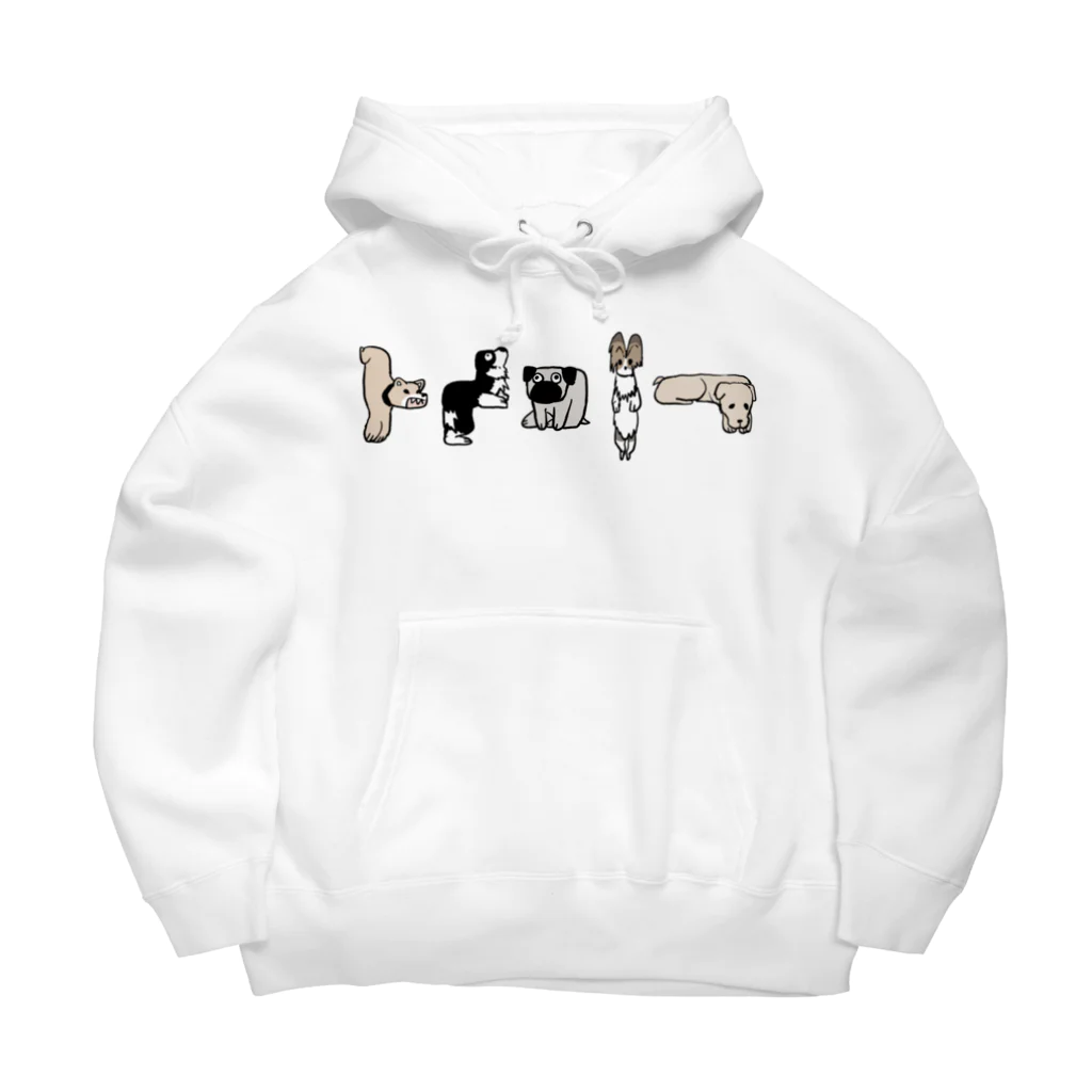 SHOP BØWNTENの犬ブロック（横一列） Big Hoodie