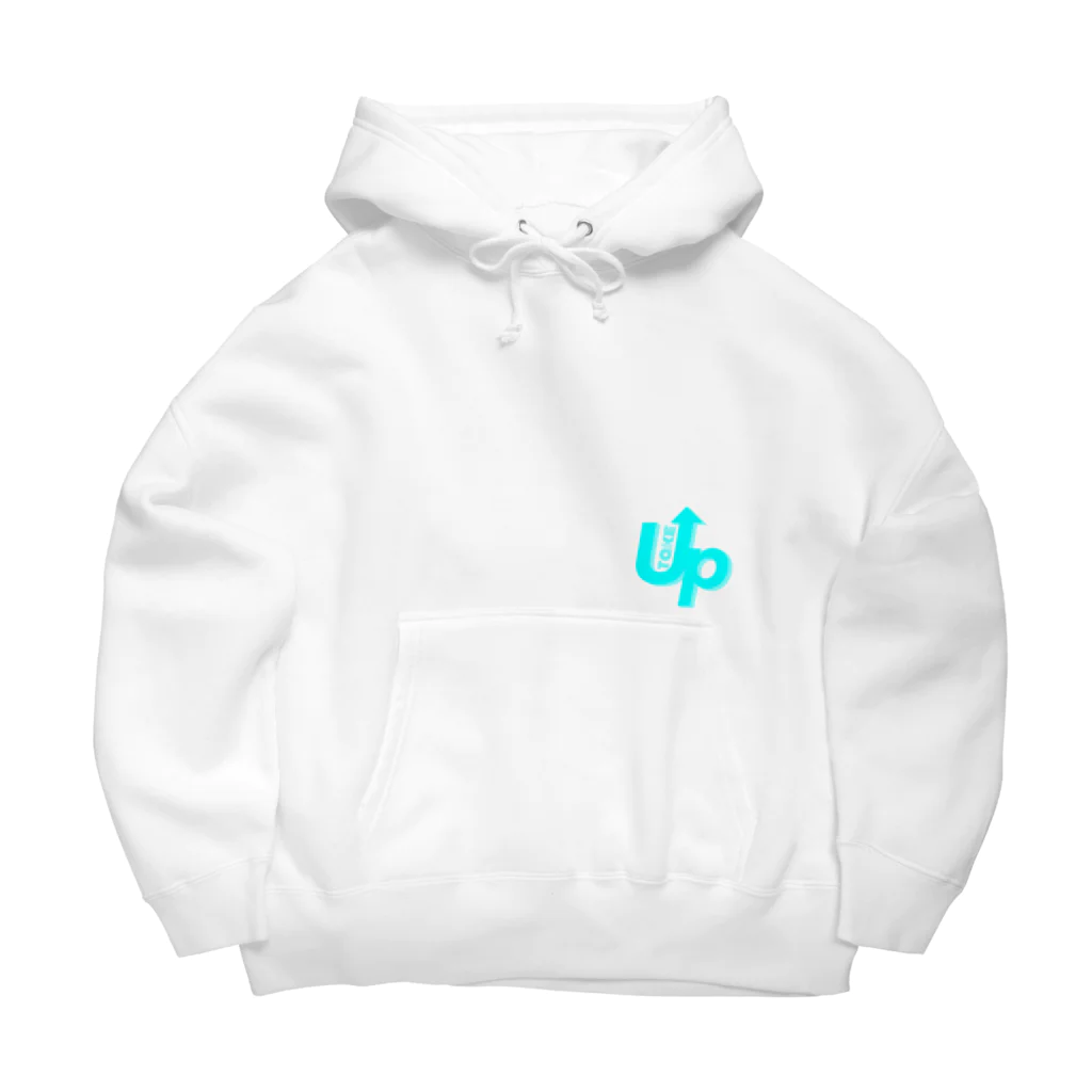 Take upのlight blue Big Hoodie