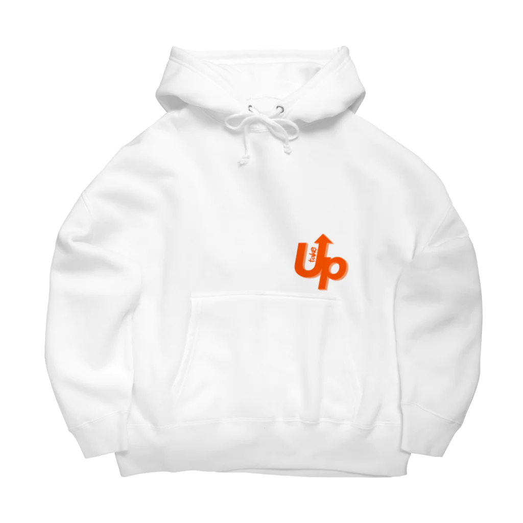 Take upのOrange Big Hoodie