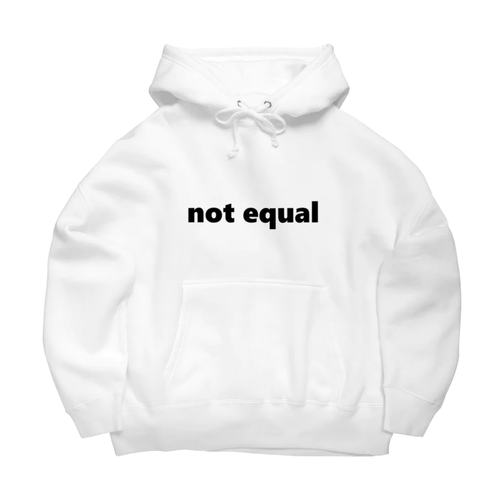 概念公式(≠not equal)の≠ Big Hoodie