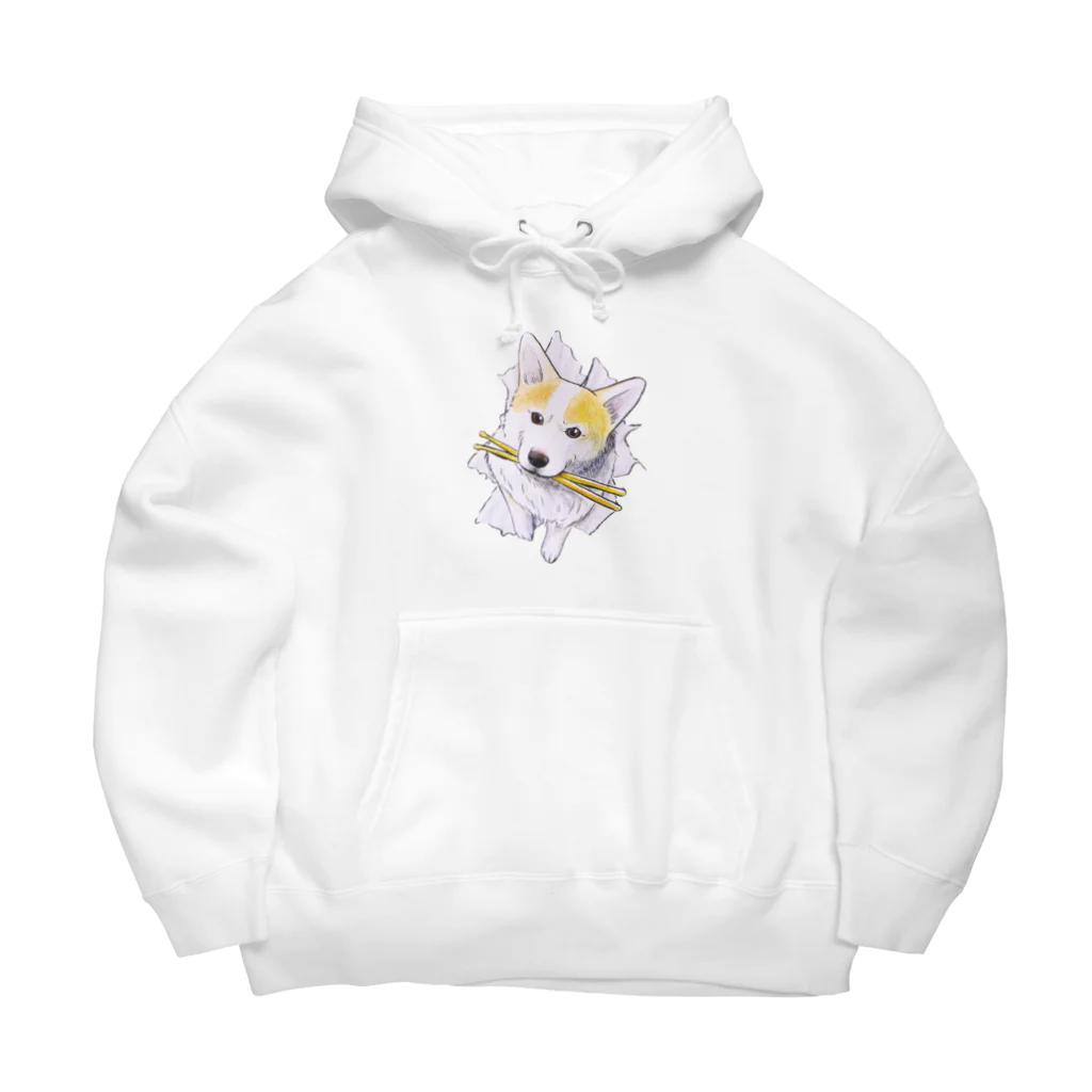 ムシコ・アニマルズ Musico Animalsのドラムスティック☆マハロ（コーギー） Big Hoodie