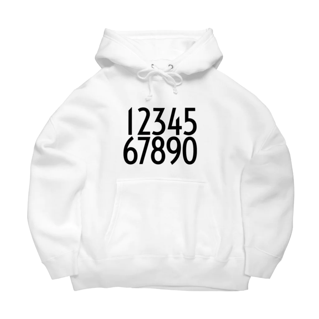 MILKIT DESIGN | ミルクイット デザインのNUMBER Big Hoodie