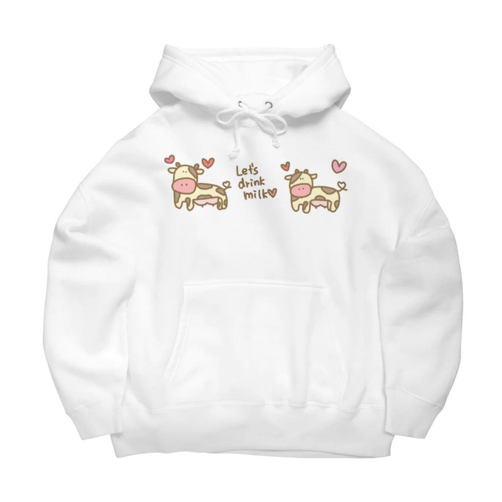 👓ぷんちん📷@LINEスタンプや絵文字販売中🐷のモーモーウシのモーモーちゃん Big Hoodie