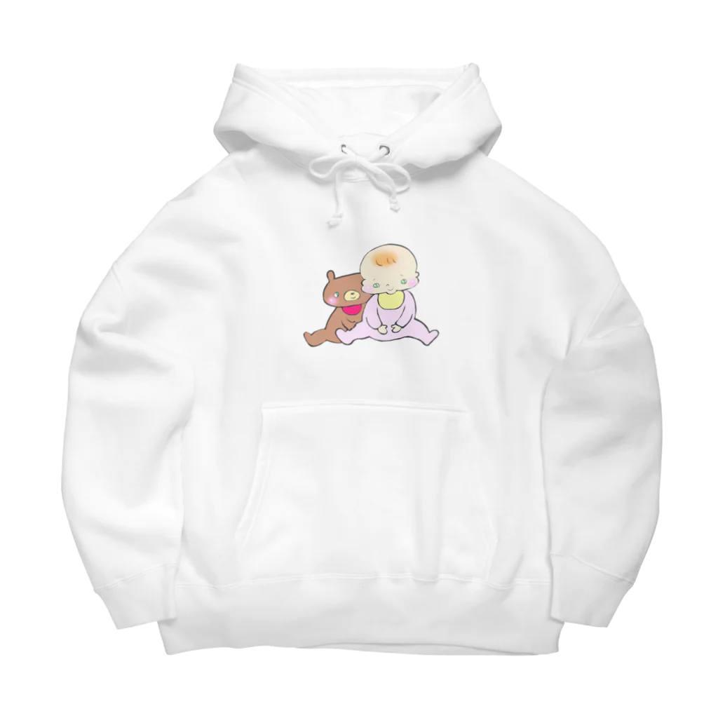 ぷいこのおみせのもちもちちゃんとくまちゃん。 Big Hoodie