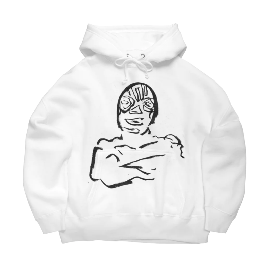 ガイコツギターのムキムキマスクマン Big Hoodie