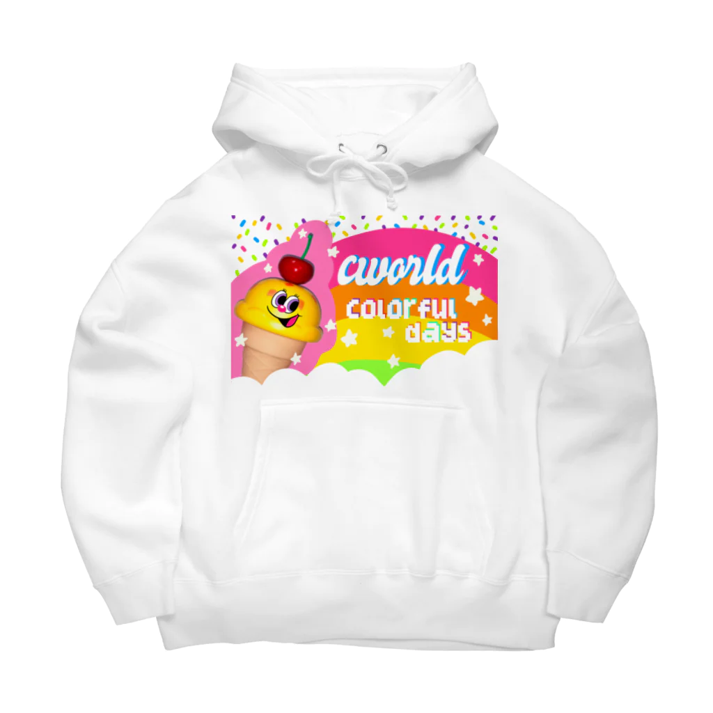 C WORLD🐻💜のアイスちゃんcolorful days Big Hoodie