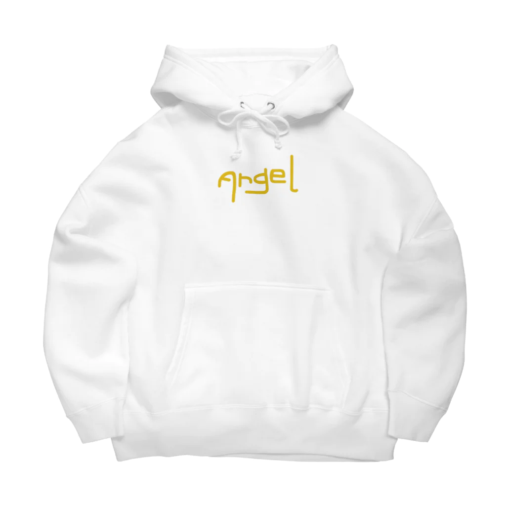 おひょのAngel イエロー Big Hoodie