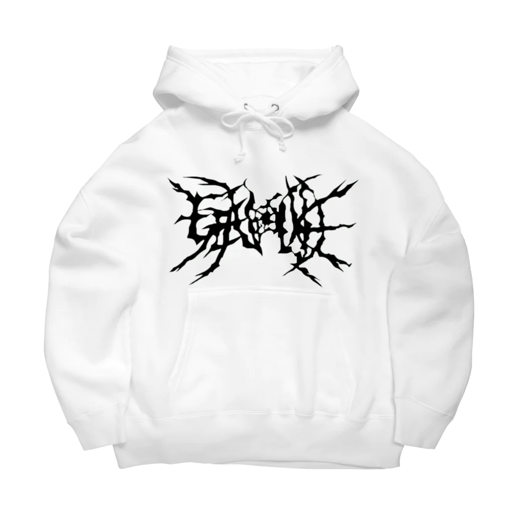 HachijuhachiのGENOCIDE メタルロゴ　ブラック Big Hoodie