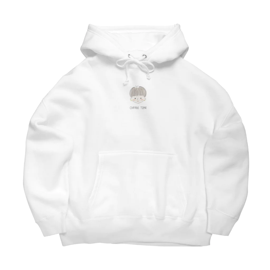 トーストのショートカットの女の子 Big Hoodie