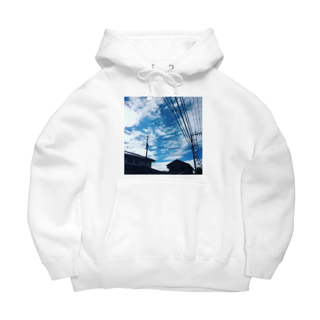 湘南の風景　 Seaside landscape at Shonan area in japanの電線のある風景 Big Hoodie