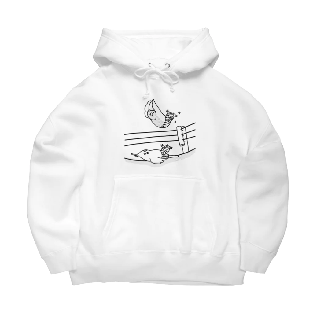 オグチヨーコのコザクラさんダイビングボディプレス！ Big Hoodie