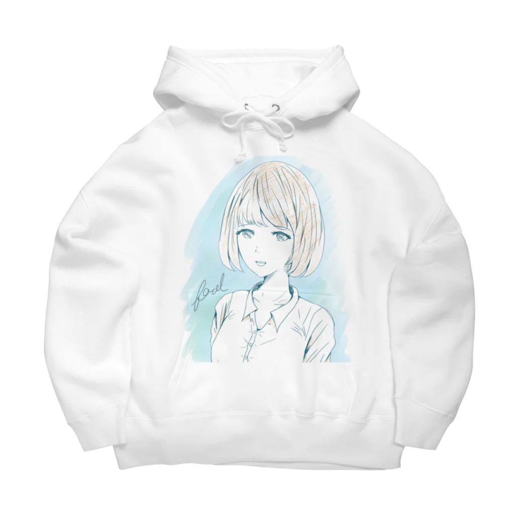 chicodeza by suzuriの可愛い女の子 Big Hoodie