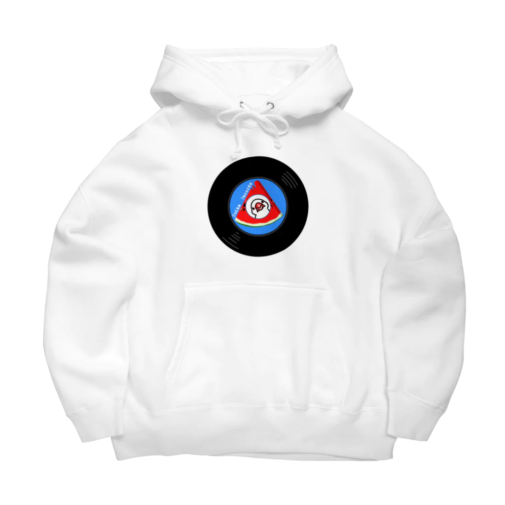 レコードの巣のすいかレコード白文鳥 Big Hoodie