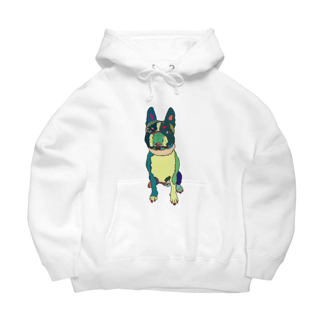 Park a Holic Bostonterrierのボストンテリアのセブン君 Park a Holic Bostonterrier ビッグシルエットパーカー