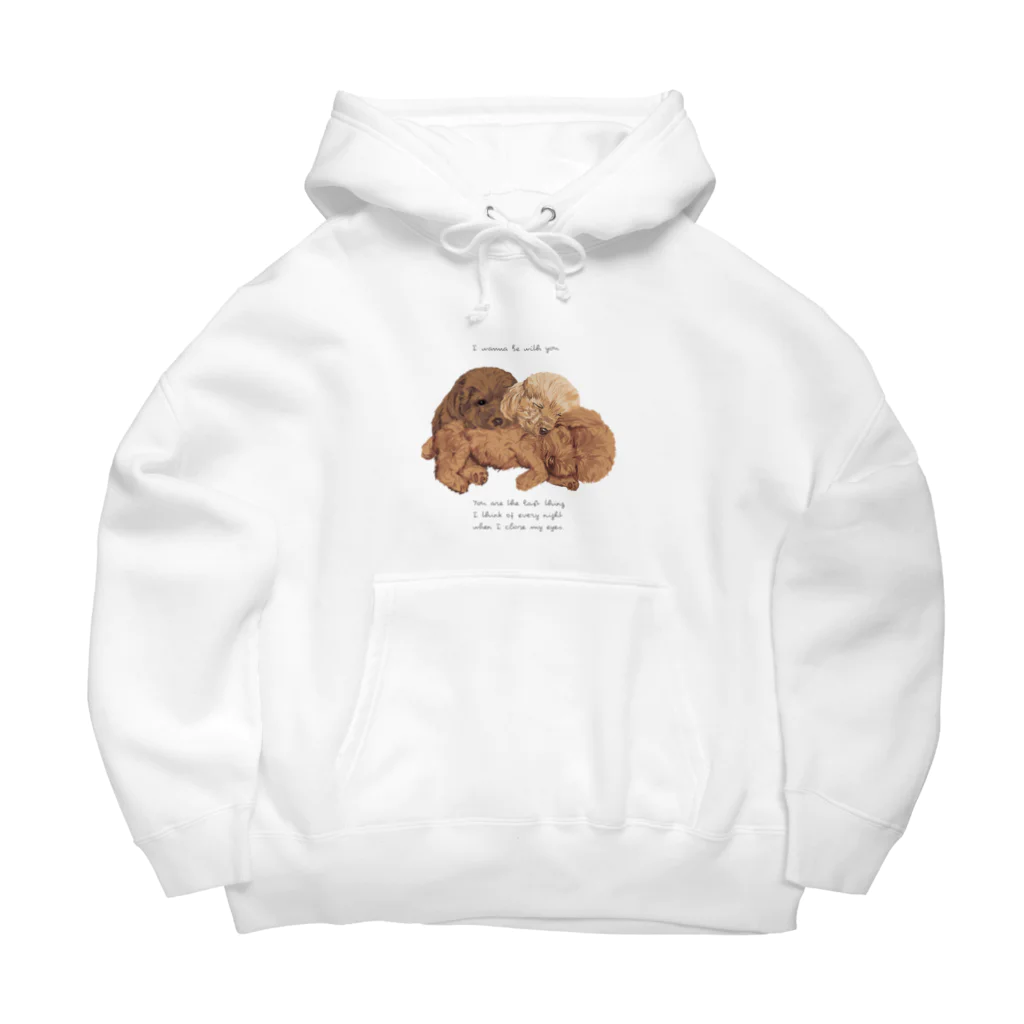 chourire toujoursの🐩puppy toypoodle Big Hoodie