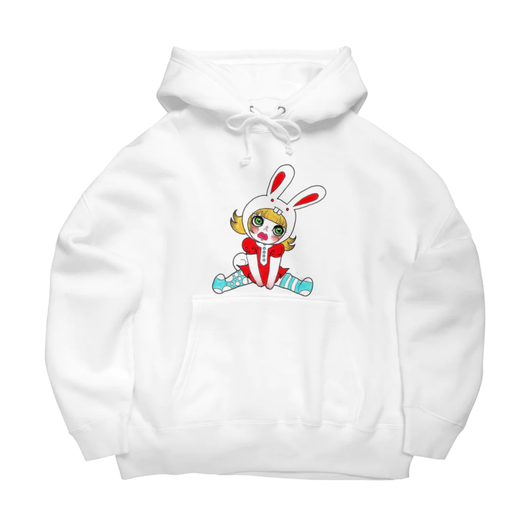 あめりのうさぎ小屋のほわわん Ms.Bunny Moog Big Hoodie