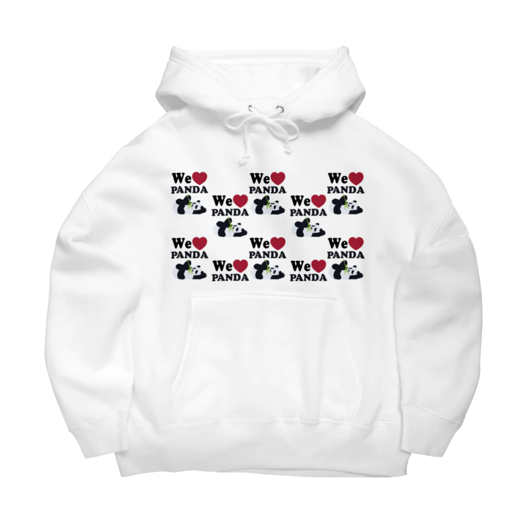 キッズモード某のwe love パンダ　総柄 Big Hoodie