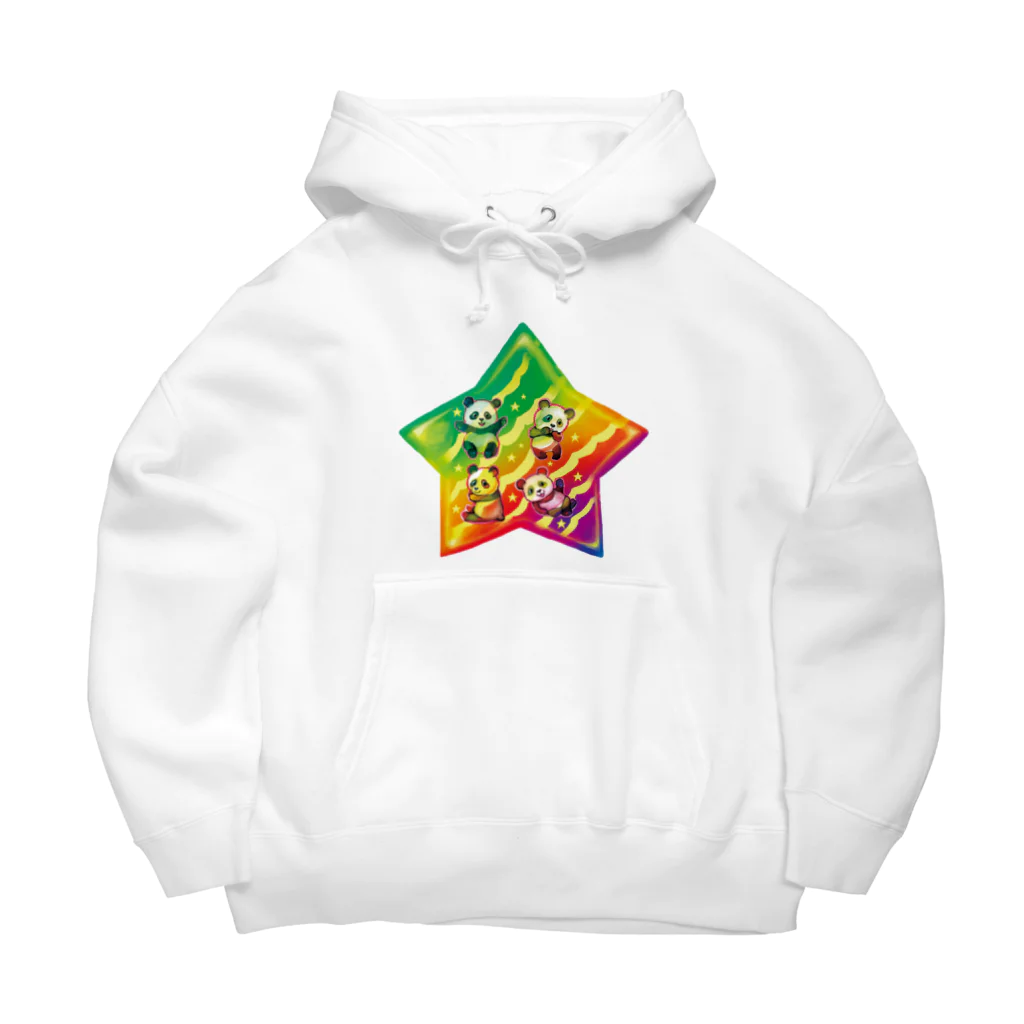 油絵描きの小物売り場のパンダスター Big Hoodie