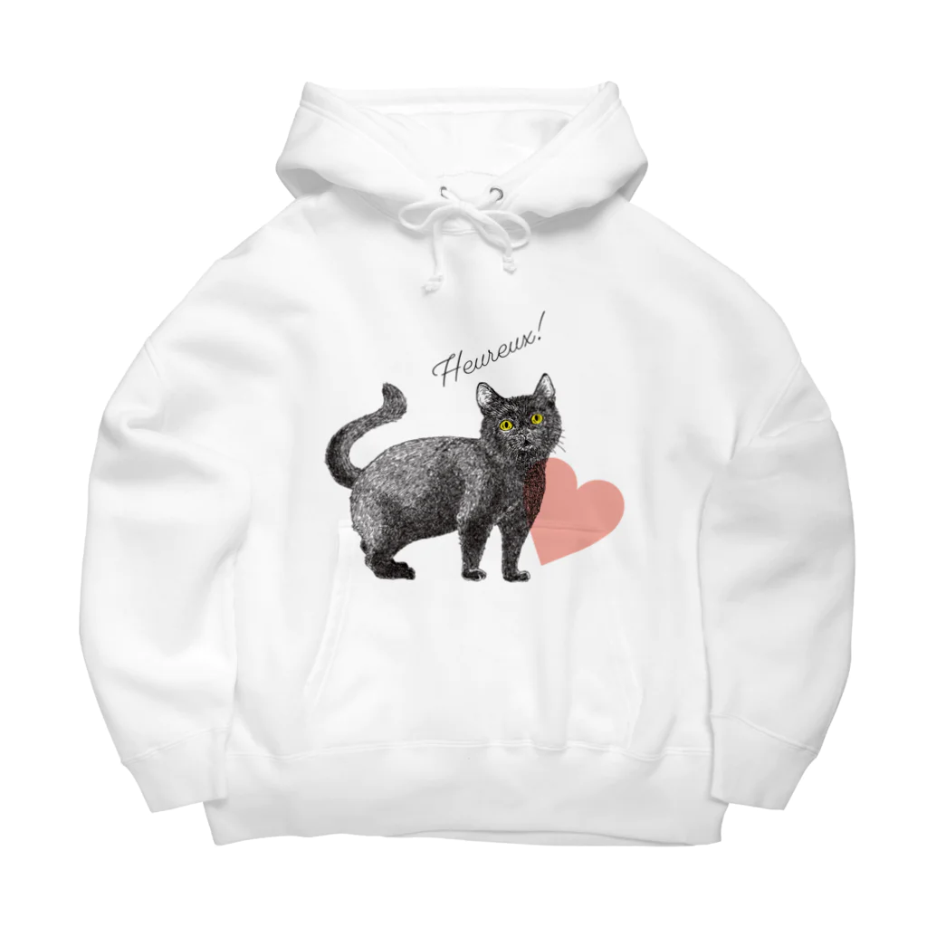 nemunoki paper itemの幸せの黒猫 Big Hoodie