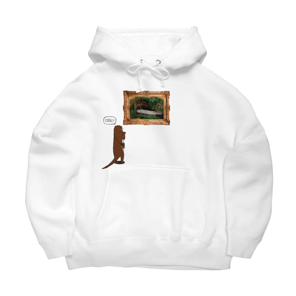 ぎんぺーのしっぽの絵画鑑賞するカワウソ Big Hoodie