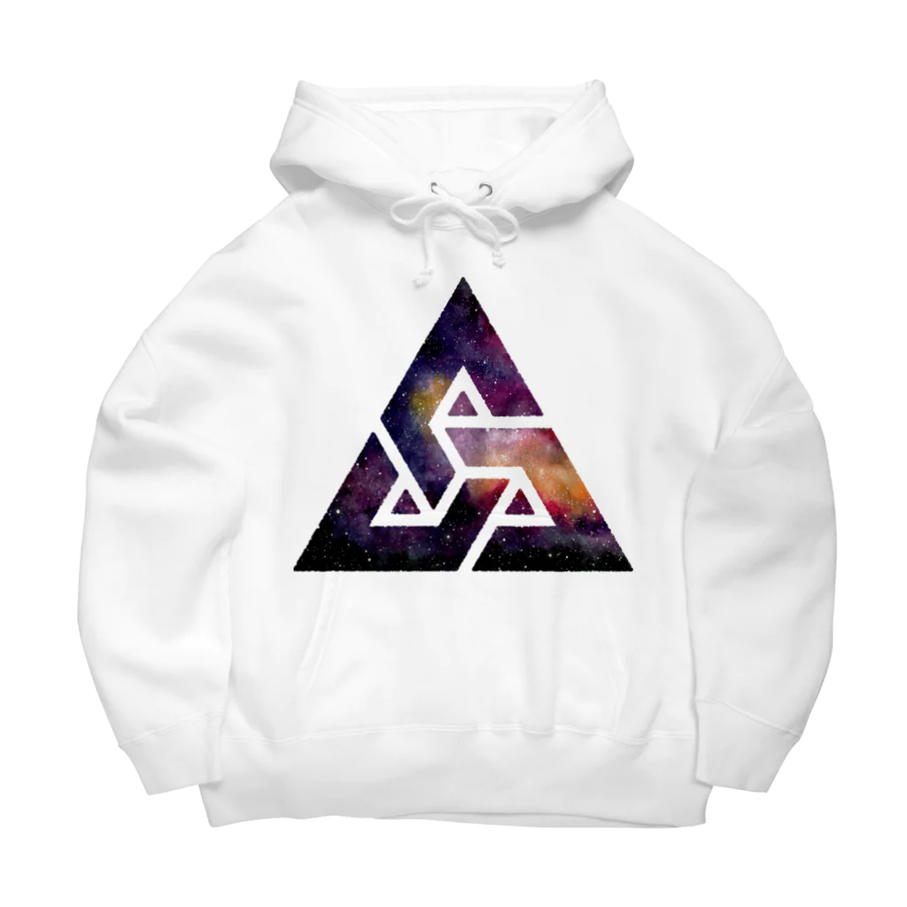 SANKAKU DESIGN STOREのFUNKY TRIANGLE LOGO。 D/宇宙 ビッグシルエットパーカー