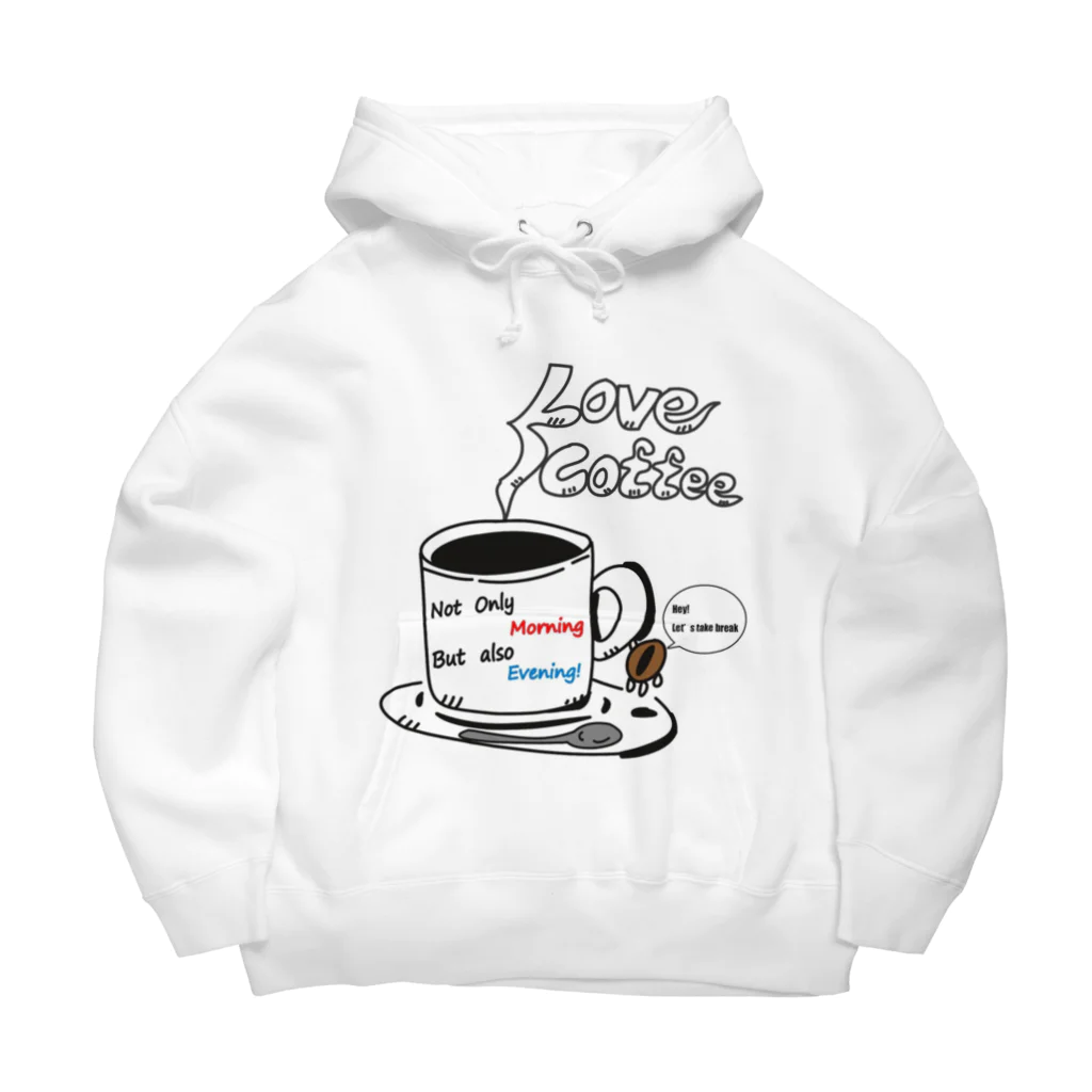 ✨Abemasa goods✨のLove coffee ☕︎ ビッグシルエットパーカー