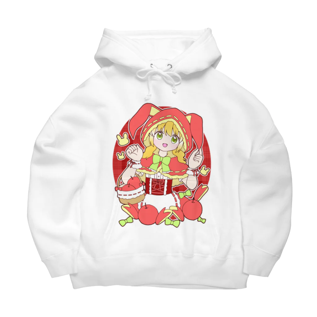 かわいいもののおみせ　いそぎんちゃくのうさぎリンゴ赤ずきんちゃん Big Hoodie