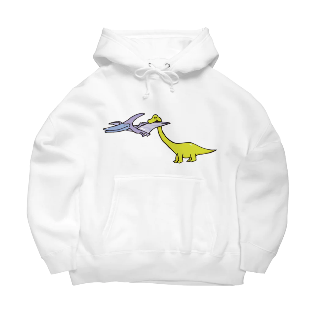 カタオカナオのカムカム恐竜（プテラノドン×ブラキオサウルス） Big Hoodie