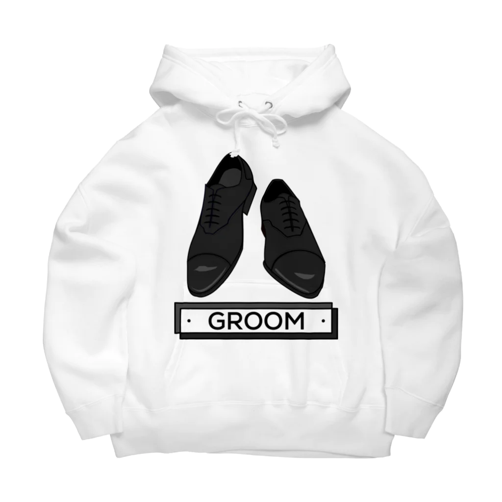 ペアTシャツ屋のシバヤさんのペア(GROOM)シューズ_ブラック ビッグシルエットパーカー