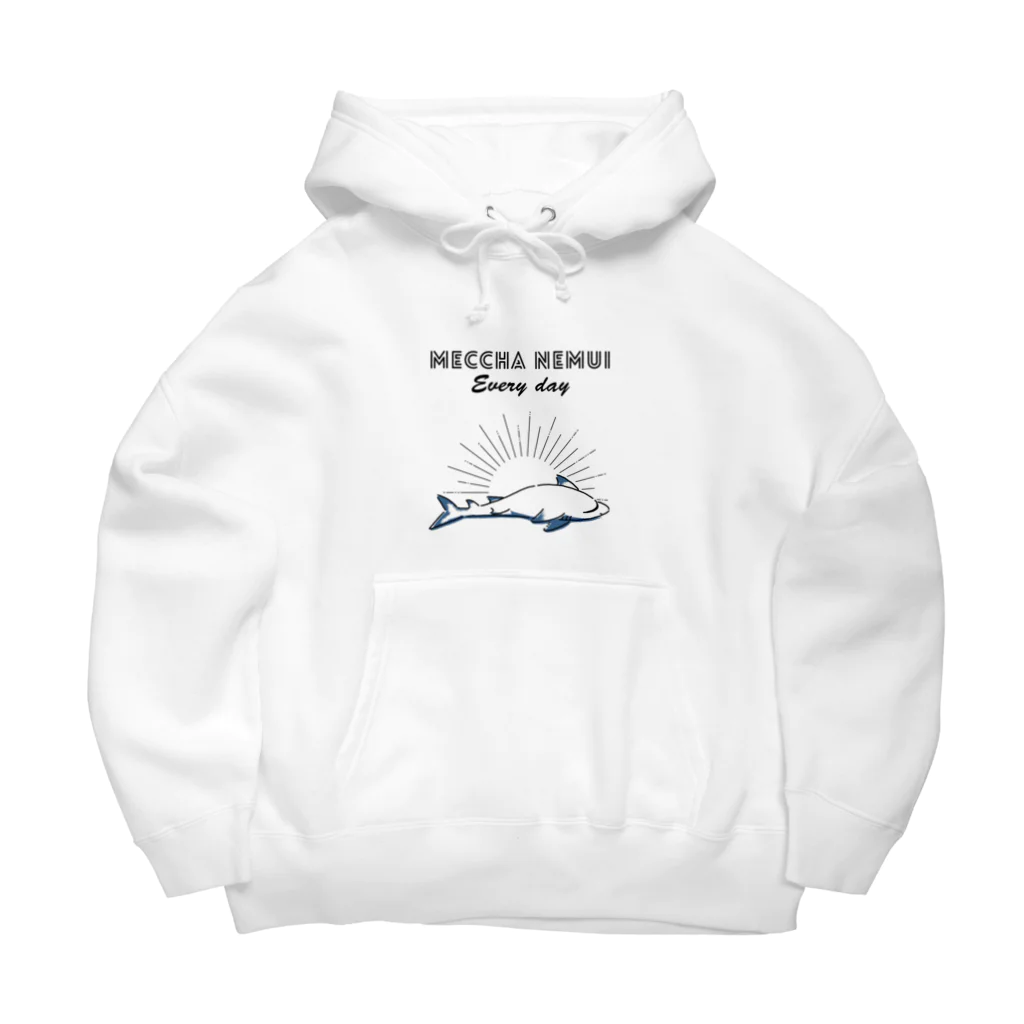 屋台 urukaのMECCHA NEMUI さめ Big Hoodie