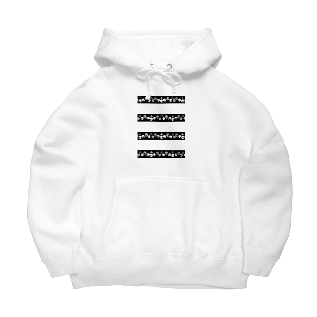 nanaqsaのスカルボーダー Big Hoodie