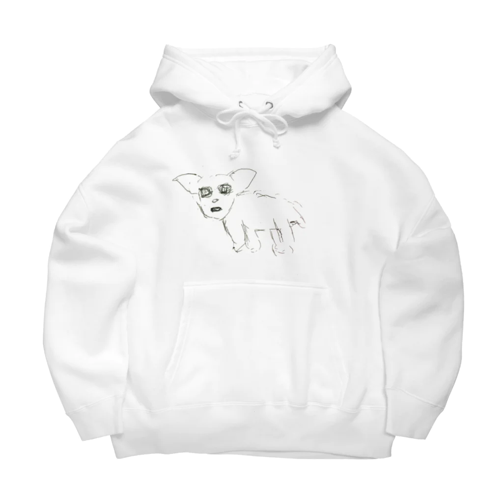 unko unkoのエサ待ちの犬 Big Hoodie