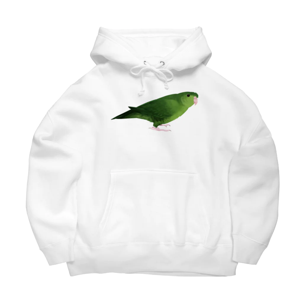 まめるりはことりのサザナミインコ　グリーン【まめるりはことり】 Big Hoodie