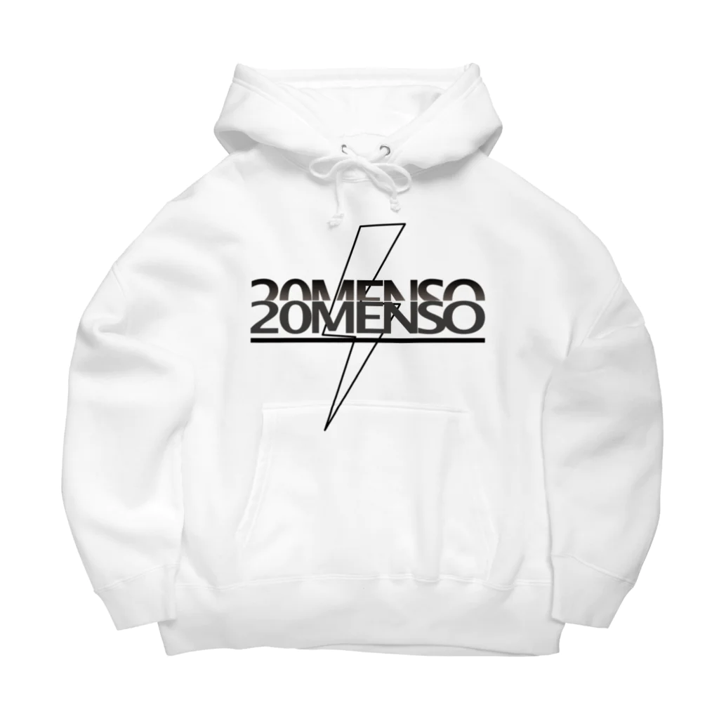 GleamOut Designの20MENSO LOGO INAZUMA ビッグシルエットパーカー