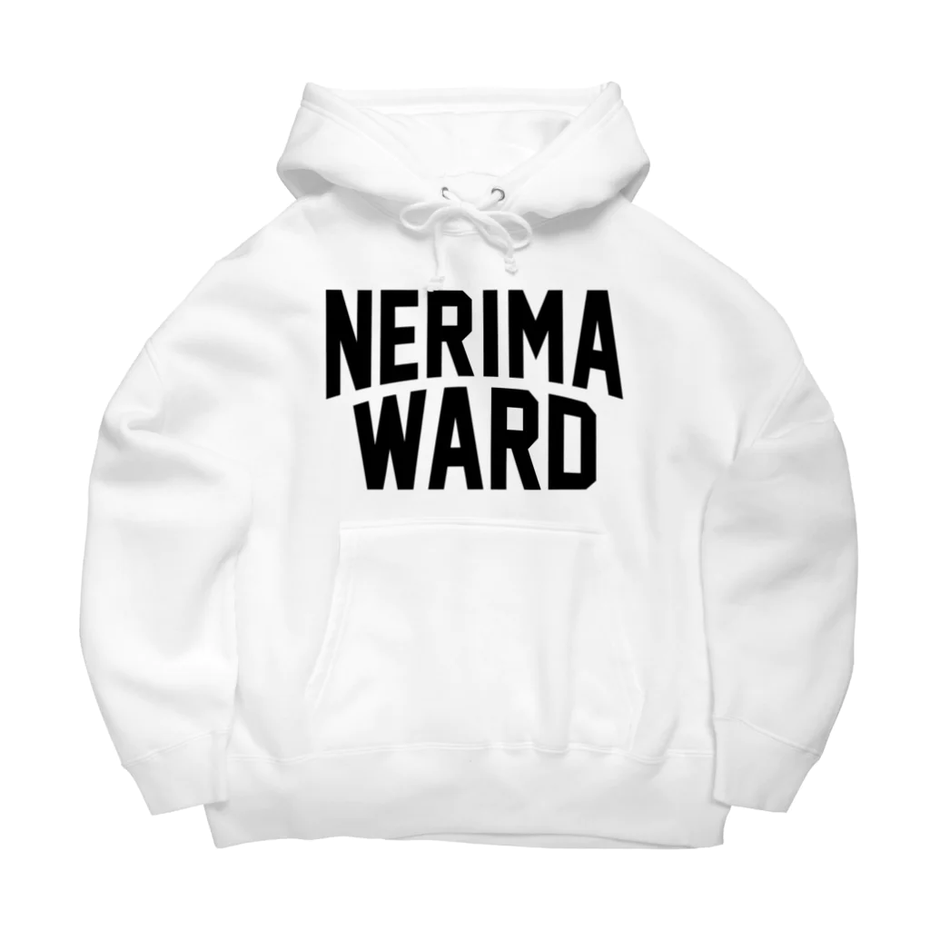 JIMOTO Wear Local Japanの練馬区 NERIMA WARD ロゴブラック ビッグシルエットパーカー