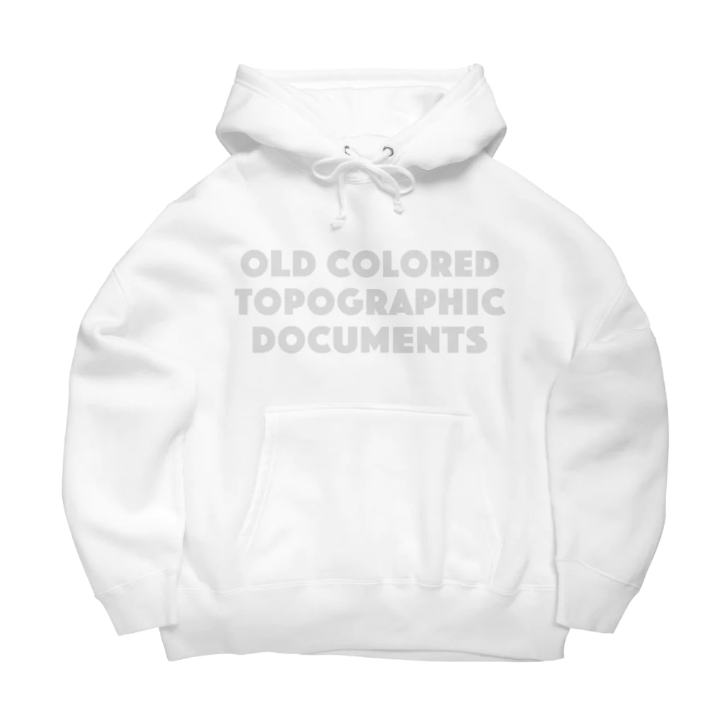 inbahaのOLD Colored Topographic Documents Big Hoodie