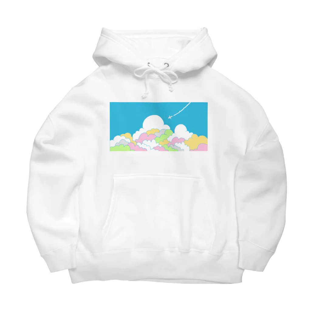 のぐちさきの入道雲とひこうき雲 Big Hoodie