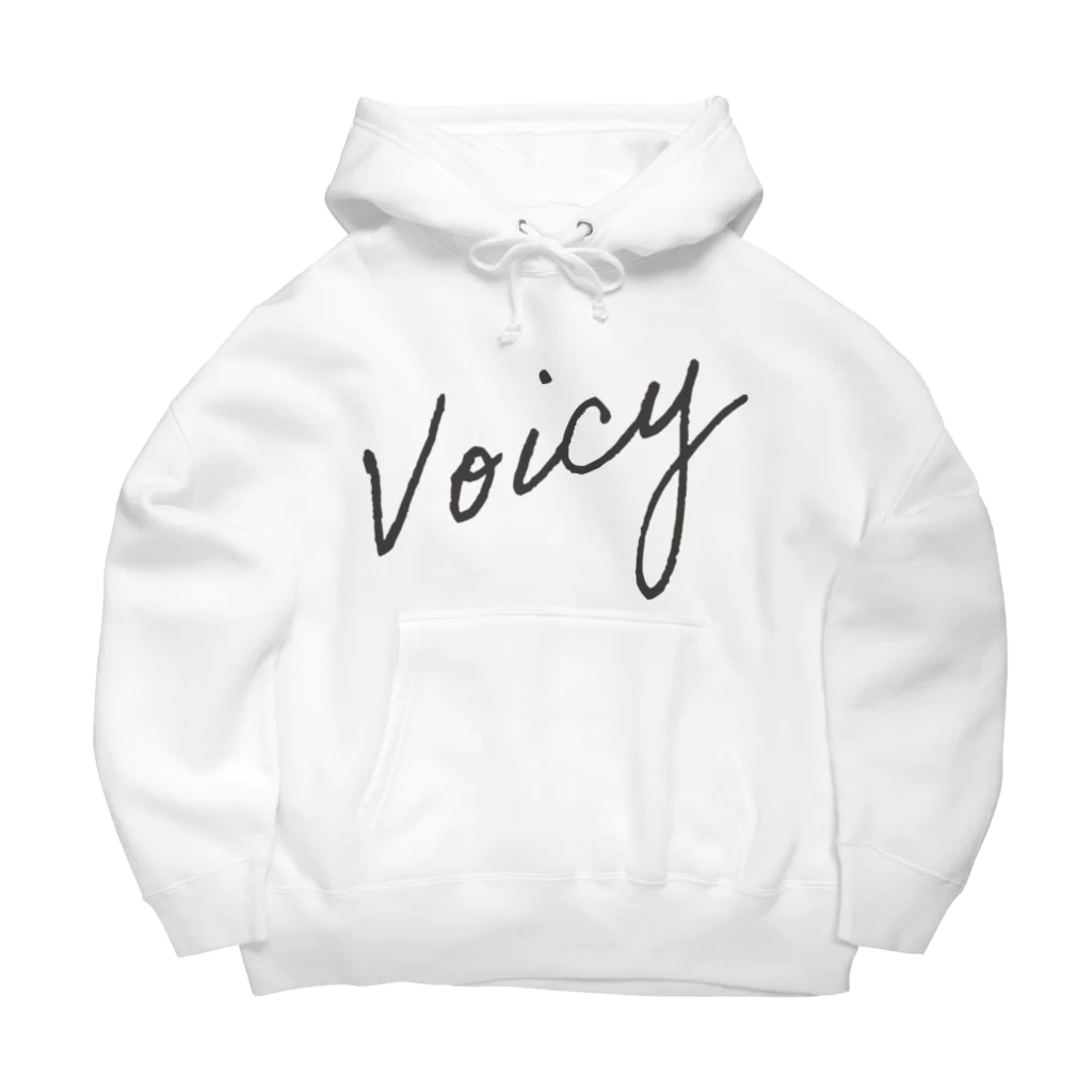Voicyの筆記体ロゴ Big Hoodie