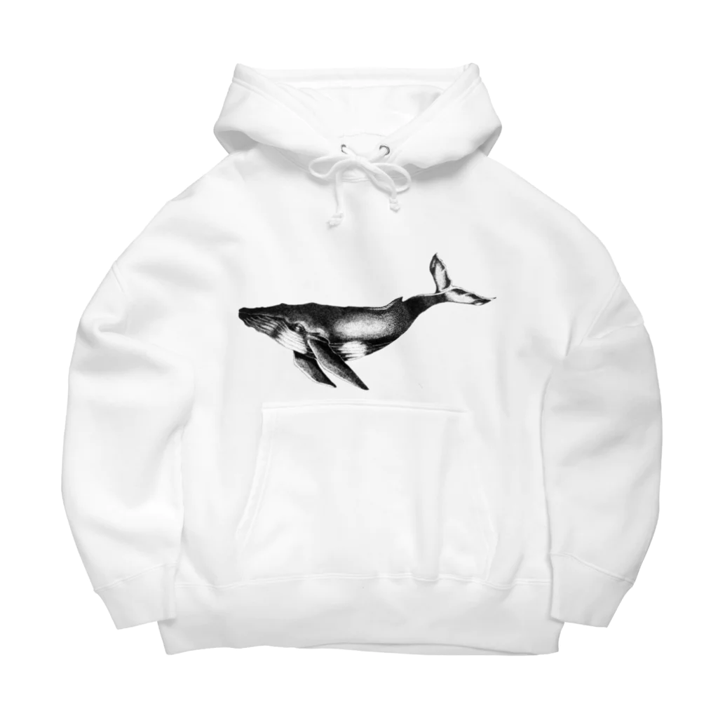 ゑたお🐿の点描クジラ🐋 Big Hoodie