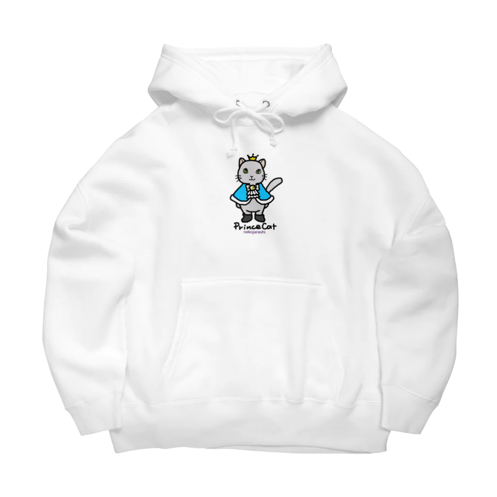 ゆきだるまころころのねこの王子様＊ブルー Big Hoodie