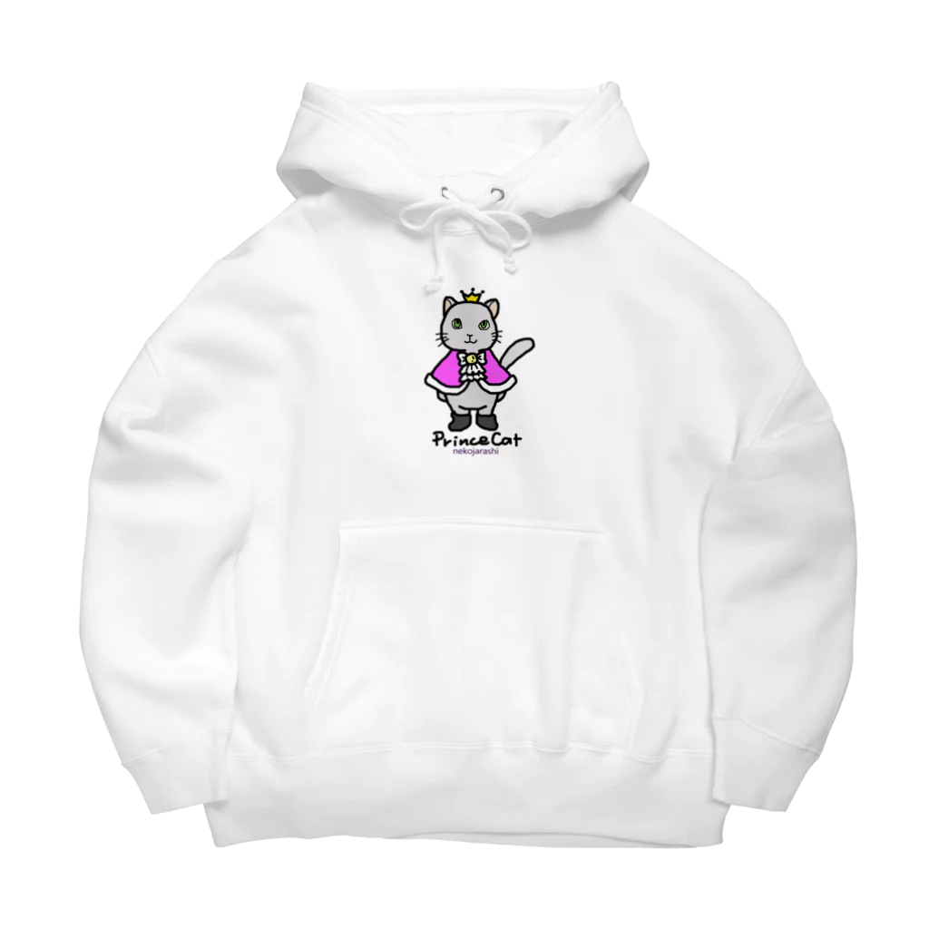 ゆきだるまころころのねこの王子様＊ピンク Big Hoodie